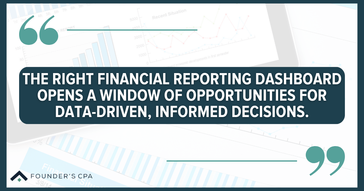 financial reporting dashboard