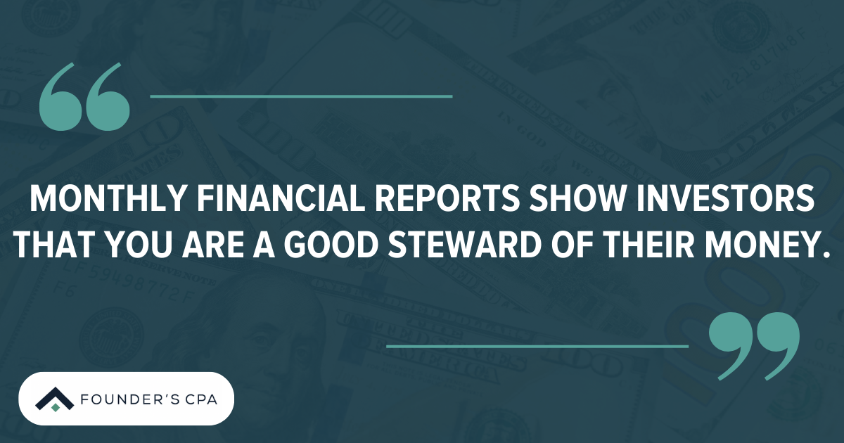 monthly financial report
